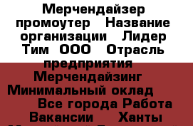 Мерчендайзер-промоутер › Название организации ­ Лидер Тим, ООО › Отрасль предприятия ­ Мерчендайзинг › Минимальный оклад ­ 27 000 - Все города Работа » Вакансии   . Ханты-Мансийский,Белоярский г.